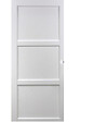 GD MENUISERIES - Porte Coulissante Korya Blanc 3 panneaux H204 x L93 cm, Coquilles blanc - vignette