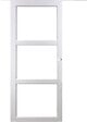 GD MENUISERIES - Porte Coulissante Kenya blanc Vitrage transparent H204 x L73 cm, Coquilles blanc - vignette