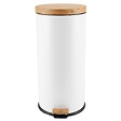 KITCHEN MOVE - Poubelle à pédale inox FOREST blanc 30L - vignette