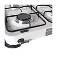 INTEC - Plaque de cuisson gaz 4 feux 8000W Réchaud à gaz portable Blanc Gaz Butane ou Propane Bruleurs grille Fonte amovibles INTEC - vignette