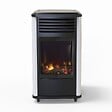 SAHARA - Pack 2 Poêles à gaz 3.4KW Manhattan Blanc Effet feu de bois 3 niveaux de chauffe 40-80m2 Sahara - vignette