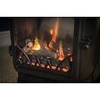 SAHARA - Pack de 2 Poêles à gaz Rouge Provence en fonte 3,4KW Effet feu de bois Chauffage d'appoint gaz sur roues Sahara - vignette
