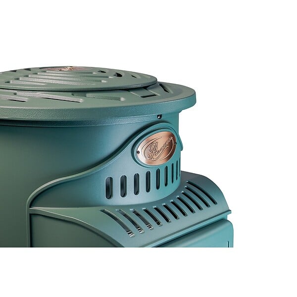 SAHARA - Pack de 2 Poêles à gaz Provence Vert en fonte 3,4KW Effet feu de bois Chauffage d'appoint gaz sur roues Sahara - large