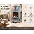 SAHARA - Pack de 2 poêles à gaz Provence gris 3,4 kW en Fonte Effet feu de bois Chauffage d'appoint sur roulettes Sahara - vignette