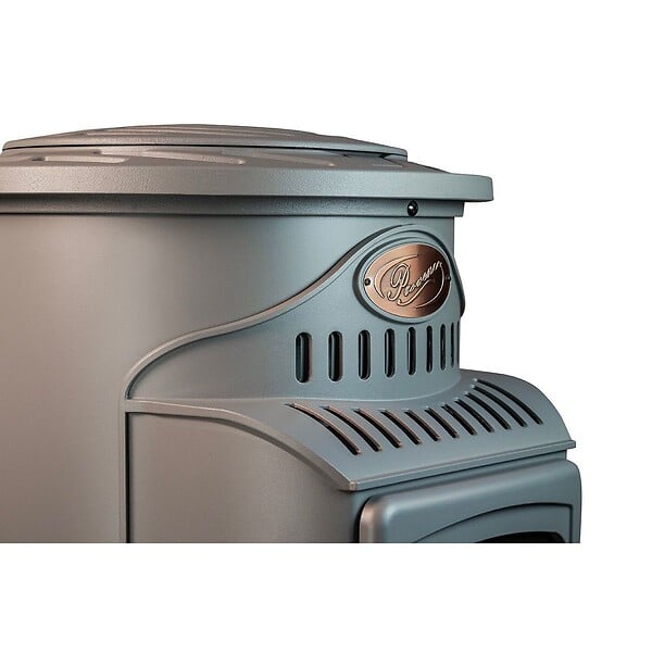 SAHARA - Pack de 2 poêles à gaz Provence gris 3,4 kW en Fonte Effet feu de bois Chauffage d'appoint sur roulettes Sahara - large