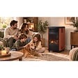 SAHARA - Pack 2 Poêles à gaz 3.4KW Manhattan Rouge Effet feu de bois 3 niveaux de chauffe 40-80m2 Sahara - vignette