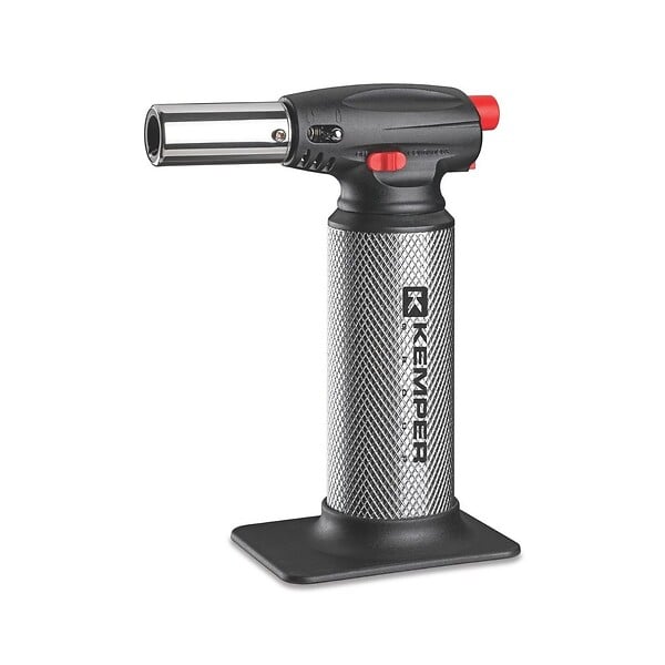 KEMPER - Chalumeau Cuisine Gaz Rechargeable + Recharges Flamme Réglable pour Crème Brûlée Barbecue Pâtisserie Kemper - large