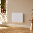 BESTHERM - Radiateur électrique fixe à inertie sèche céramique - BESTHERM - STELLINA 1000W - Détecteur de présence - Lumineux - NF - vignette