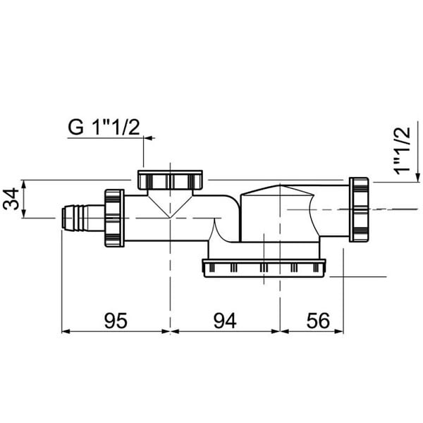 WIRQUIN - Siphon gain de place pour évier 1 bac- ESPACE - Blanc - Sortie à compression Ø40- réf : 30724276 - WIRQUIN - large