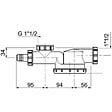WIRQUIN - Siphon gain de place pour évier 1 bac- ESPACE - Blanc - Sortie à compression Ø40- réf : 30724276 - WIRQUIN - vignette