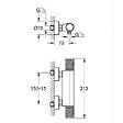 GROHE - GROHE QuickFix thermostatique Douche - COOL SUNRISE BROSSEE - vignette