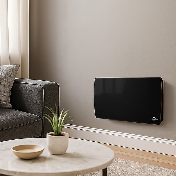 SANNOVER - Radiateur Electrique Mural en Verre Sorimo NF 2000 W Noir Sannover - large