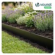 VOUNOT - Lot de 35 Bordure de jardin en métal flexible 100x18cm noir - vignette