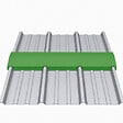 MCCOVER - Faîtière crantée 2,1 m 180 x 180 mm pour plaque nervurée acier 900/25 Gris anthracite RAL 7016, L.210 cm - vignette