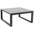 HAPPY GARDEN - Salon de jardin modulable IBIZA en tissu gris 4 places - aluminium anthracite - vignette