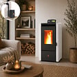 EMAFLAM - Poêle à granulés Étanche EMMA 6 kW + kit conduit ventouse - - vignette