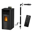 EMAFLAM - Poêle à granulés Étanche EMMA 15 kW + kit conduit ventouse - - vignette