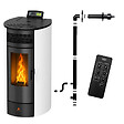EMAFLAM - Poêle à granulés Étanche FLORA 14 kW + kit conduit ventouse - - vignette