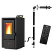 EMAFLAM - Poêle à granulés Étanche EMMA 6 kW + kit conduit ventouse - - vignette
