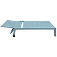 HAPPY GARDEN - Lot de 2 bains de soleil BARBADOS en textilène bleu clair - aluminium bleu clair - vignette