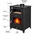 EMAFLAM - Poêle à bois avec four Rosa 10 kW - - vignette