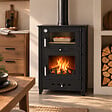 EMAFLAM - Poêle à bois avec four Rosa 10 kW - - vignette