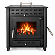 EMAFLAM - Poêle à bois avec four Hugo 9 kW - - vignette