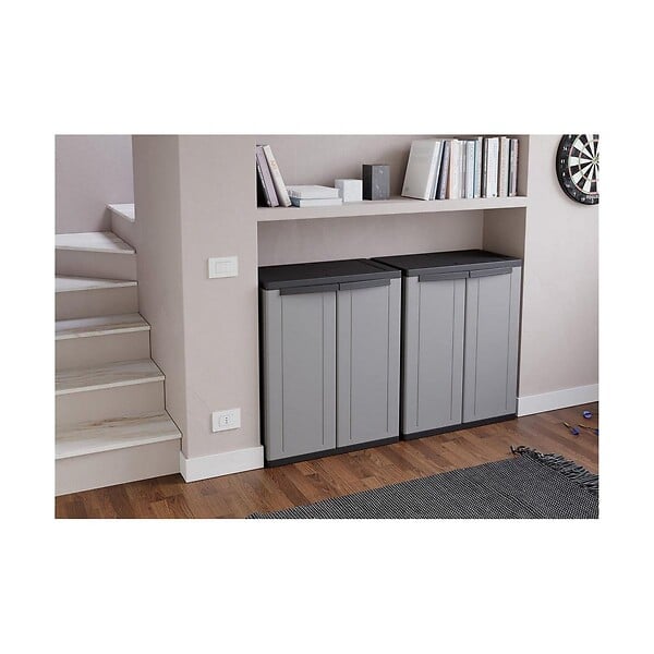 EDM - Armoire 2 portes EDM JLINE68 - avec étagère - 68x85x37,5cm - 75022 - large