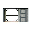 TIMBELA - Abri à bûches avec remise - l120 x L345 x H220 cm / 4,14 m² - Rangement extérieur pour bois de chauffage - TIMBELA M985-TUNDRA CAVERN - vignette