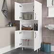HABITAT ET JARDIN - Meuble de salle de bain en bois "William" - 59 x 29 x 140 cm - Blanc - vignette