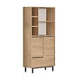 HABITAT ET JARDIN - Armoire en bois "Calvin" - 74 x 35 x 161 cm - Marron - vignette