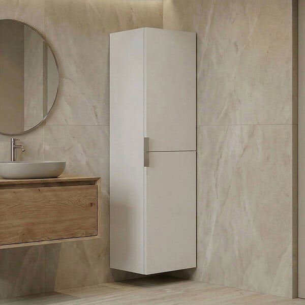 HABITAT ET JARDIN - Armoire de Salle de Bain "Purus 40" - 40 x 32 x 138 cm - White - large