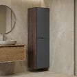 HABITAT ET JARDIN - Armoire de Salle de Bain "Craft 40" -  cm - Walnut / Anthracite - vignette