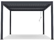 HABITAT ET JARDIN - Pergola bioclimatique avec led "Windsor premium" en aluminium 3 x 4 - Gris - vignette