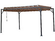 HABITAT ET JARDIN - Pergola bioclimatique en tissu "Lodge" 3 x 4 m - Taupe - vignette