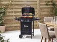 HABITAT ET JARDIN - Barbecue gaz "Party 3" - 3 brûleurs dont 1 latéral - 9.38 kW - Noir - vignette