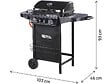 HABITAT ET JARDIN - Barbecue gaz "Party 3" - 3 brûleurs dont 1 latéral - 9.38 kW - Noir - vignette