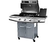 HABITAT ET JARDIN - Barbecue Gaz "Bingo 4" - 4 brûleurs dont 1 latéral - 14kW + Housse protection - Argenté - vignette