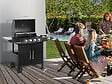 HABITAT ET JARDIN - Barbecue gaz "Feria 5" - 5 brûleurs dont 1 latéral - 14,5 kw - Noir - vignette