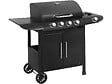 HABITAT ET JARDIN - Barbecue gaz "Feria 5" - 5 brûleurs dont 1 latéral - 14,5 kw - Noir - vignette