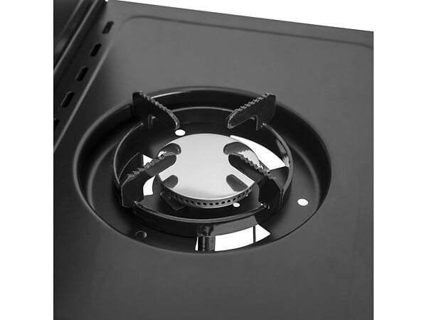 HABITAT ET JARDIN - Barbecue gaz "Feria 5" - 5 brûleurs dont 1 latéral - 14,5 kw - Noir - large