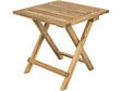 HABITAT ET JARDIN - Table basse de jardin pliante en bois "Portimao" - 40 x 40 x 40 cm - Marron - vignette