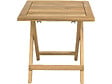HABITAT ET JARDIN - Table basse de jardin pliante en bois "Portimao" - 40 x 40 x 40 cm - Marron - vignette