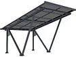 HABITAT ET JARDIN - Ombrière Carport solaire avec panneaux photovoltaïques - 366 x 575 x 366 cm - Gris - 4,1 kW - vignette