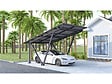 HABITAT ET JARDIN - Ombrière Carport solaire avec panneaux photovoltaïques - 366 x 575 x 366 cm - Gris - 4,1 kW - vignette