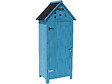 HABITAT ET JARDIN - Armoire de jardin "Cabanon" - 77 x 54.5 x 179 cm - Bleu ciel - vignette