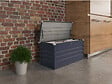 HABITAT ET JARDIN - Coffre de jardin métal "Store" - 480 L - 132 x 61 x 60 cm - Gris - vignette