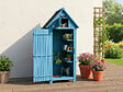 HABITAT ET JARDIN - Armoire de jardin "Cabanon" - 77 x 54.5 x 179 cm - Bleu ciel - vignette