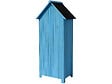 HABITAT ET JARDIN - Armoire de jardin "Cabanon" - 77 x 54.5 x 179 cm - Bleu ciel - vignette