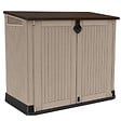 KETER - Coffre de jardin 880L Résine Beige / Marron Abri de rangement extérieur pour 2 poubelles 120L 2 portes KETER - vignette